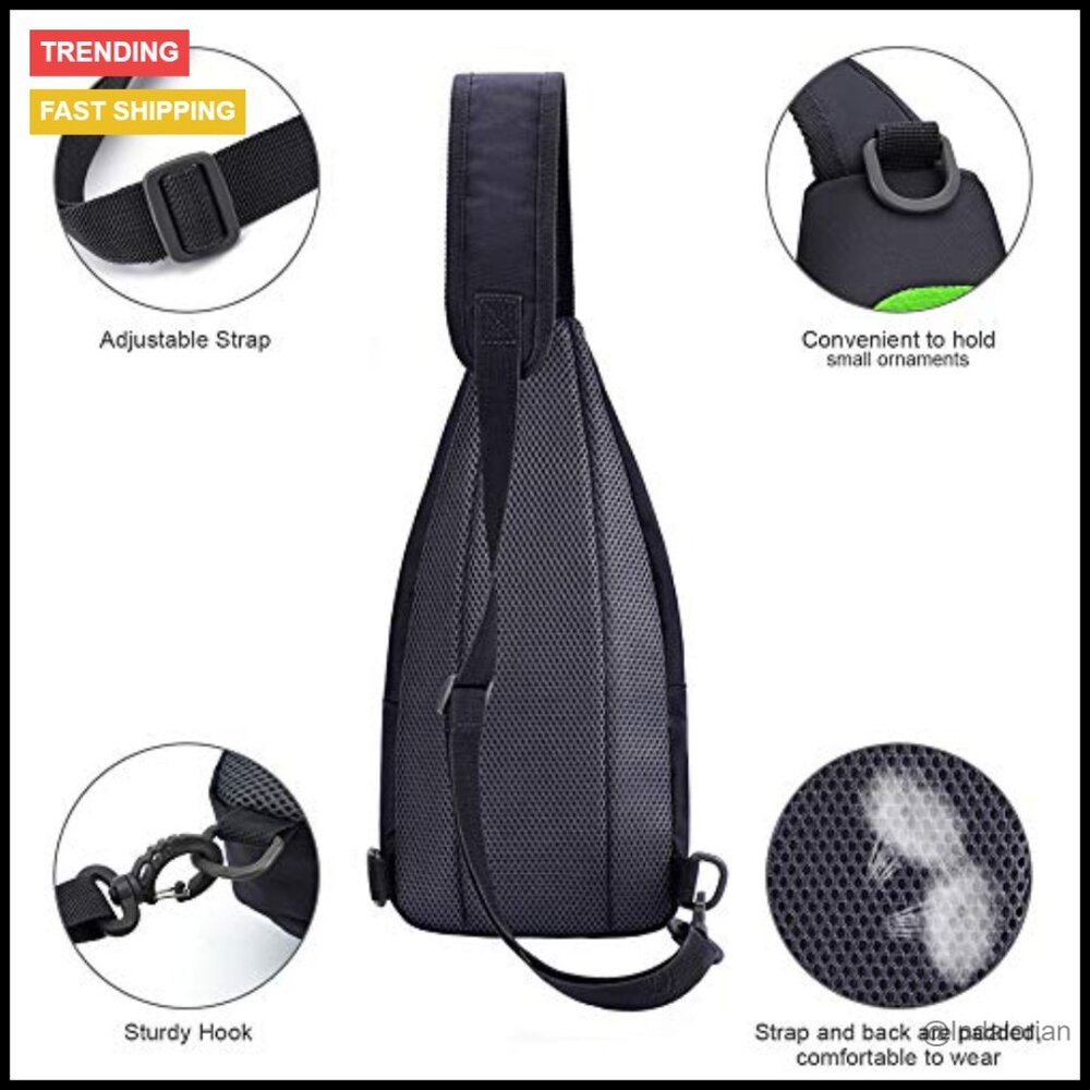Lightweight Sling Backpack Daypack Adjustable Cro… - image 3